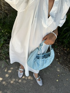 Sac botté bleu bébé